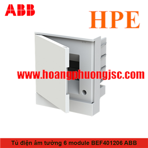 Tủ điện âm tường cửa trắng 6 Module 1SZR004002A1102 ABB