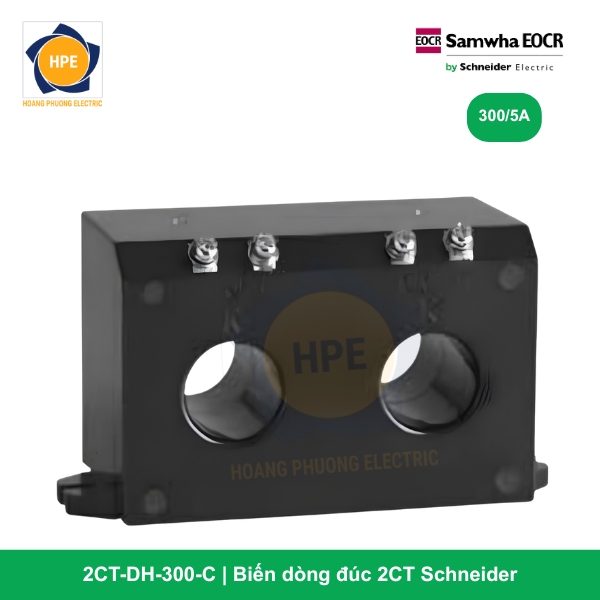 Biến dòng 2 pha 300/5A 2CT-DH-300-C Schneider