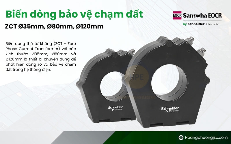 Biến dòng bảo vệ chạm đất EOCR ZCT Schneider