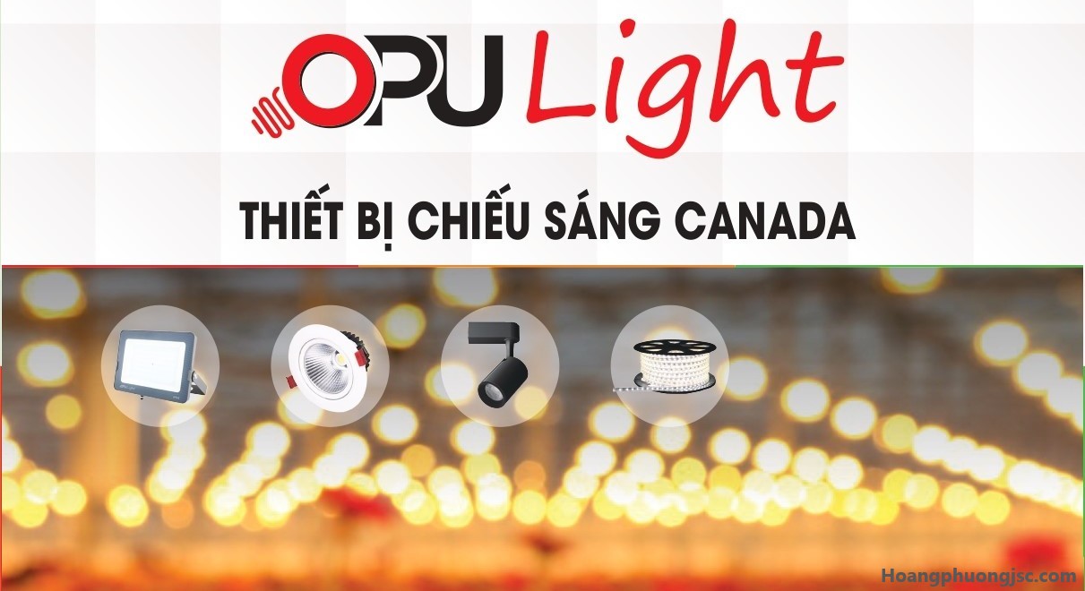 Đèn OPU Light chính hãng với đa dạng đèn LED dân dụng, đèn pha, đèn nhà xưởng và đèn năng lượng mặt trời tiết kiệm điện, giá tốt tại Hoàng Phương.