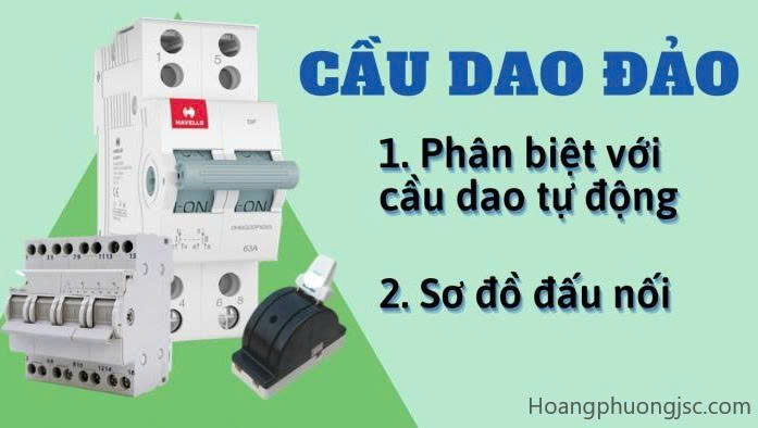 Cầu dao đảo chiều (hoặc Aptomat đảo chiều) là thiết bị điện dùng để chuyển đổi nguồn điện đầu vào (ví dụ: chuyển từ điện lưới sang máy phát điện hoặc ắc quy) một cách an toàn. Thiết bị này cũng được dùng để đảo chiều quay của động cơ điện.