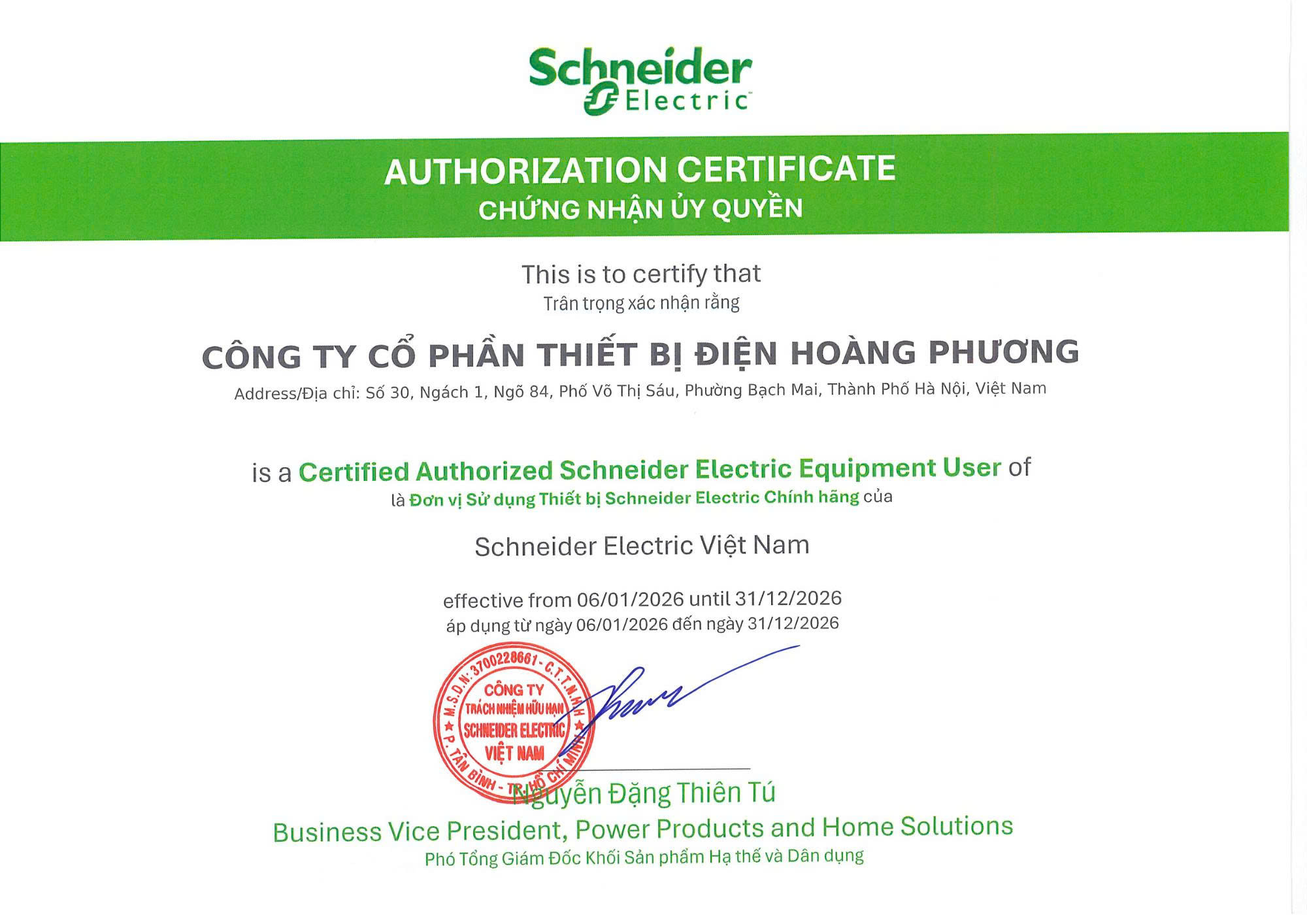 Phân phối Thiết bị điện Schneider chính hãng tại Việt Nam