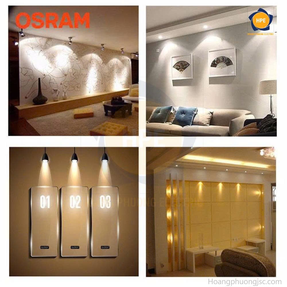 Đèn chiếu sáng Osram là dòng thiết bị chiếu sáng nổi tiếng đến từ Đức, được đánh giá cao về chất lượng ánh sáng, độ bền và hiệu suất tiết kiệm điện. Với công nghệ LED hiện đại cùng khả năng vận hành ổn định, các sản phẩm đèn Osram được ứng dụng rộng rãi trong nhà ở, văn phòng, showroom, khách sạn, nhà xưởng và công trình công nghiệp.