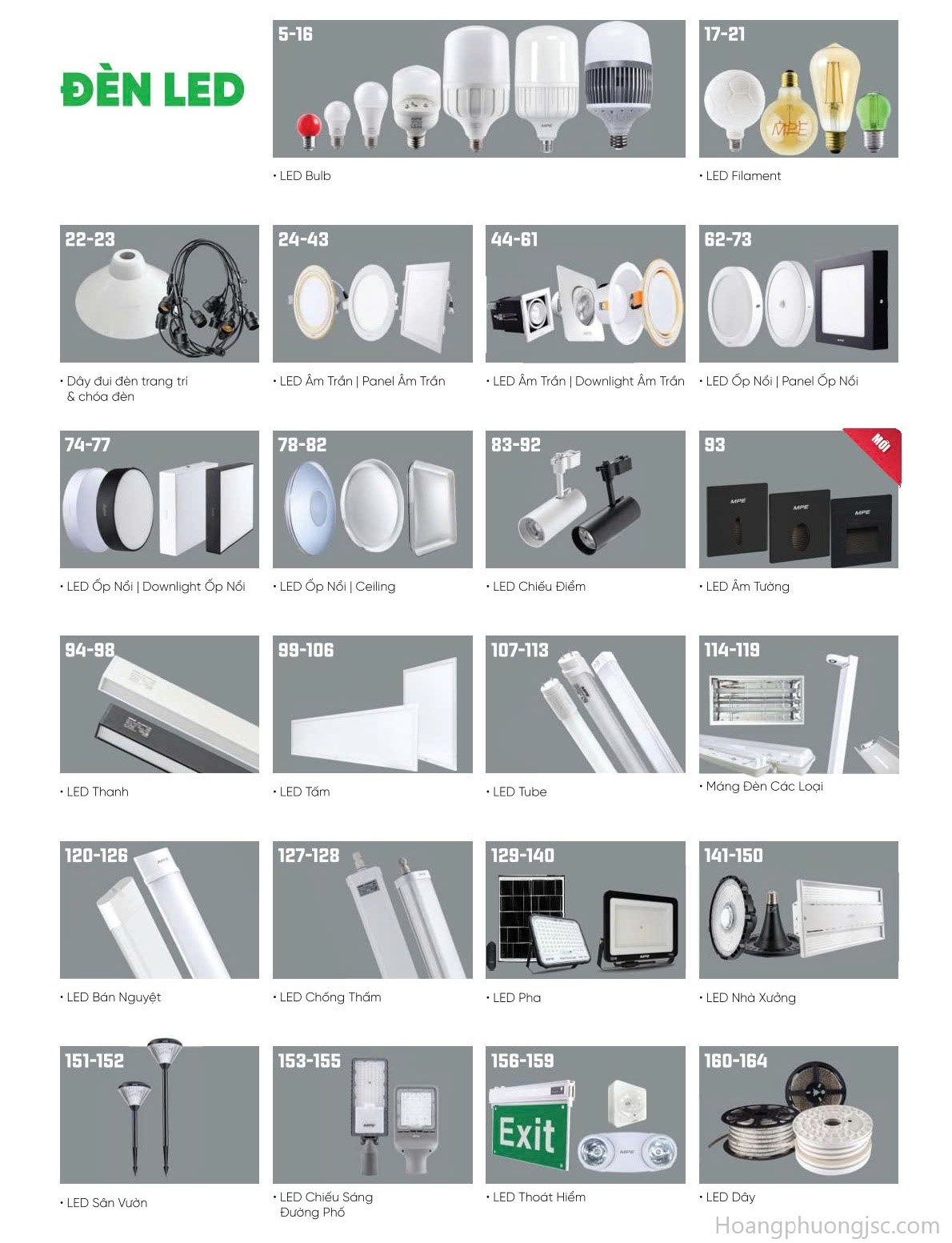 Thiết bị điện MPE chính hãng với đầy đủ đèn LED, tủ điện, công tắc ổ cắm, Smart Home và thiết bị công nghiệp. Hoàng Phương phân phối toàn quốc.