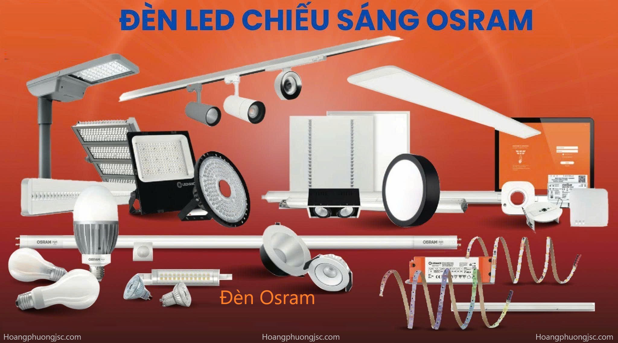 Đèn chiếu sáng Osram chính hãng với công nghệ LED hiện đại, tiết kiệm điện, ánh sáng ổn định và độ bền cao. Thiết bị điện Hoàng Phương cung cấp Osram giá tốt toàn quốc.