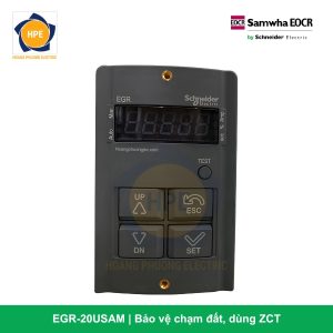 EGR-20USAM - Bảo vệ chạm đất, dùng ZCT (lắp ngoài mặt tủ dùng đế cắm)