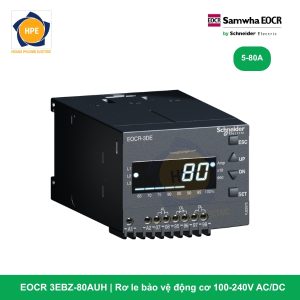 EOCR 3EBZ-80AUH - Rơ le bảo vệ động cơ, 100-240V ACDC, dạng xuyên cáp (Hole type)