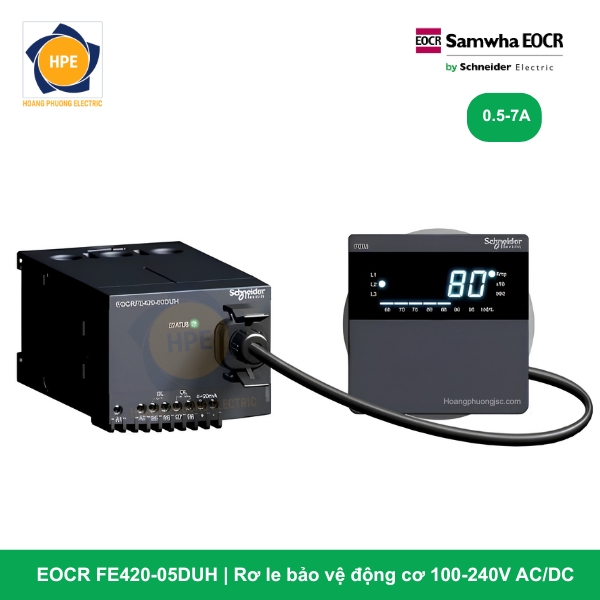 EOCR FE420-05DUH - Rơ le bảo vệ động cơ, 100-240V AC_DC, dạng xuyên cáp (Hole type)