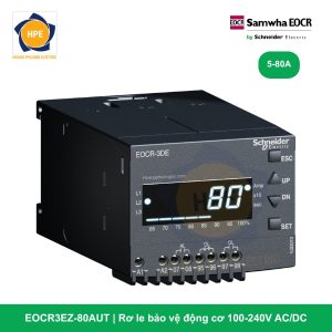 EOCR3EZ-80AUT - Rơ le bảo vệ động cơ, 100-240V ACDC, dạng đầu cốt terminal (Terminal type)