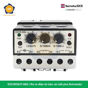 EOCRDS3T-60S Rơ le điện tử bảo vệ mất pha Schneider