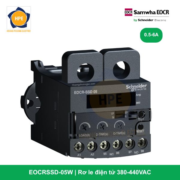Rơ le điện tử EOCRSSD-05W Schneider | 0.5-6A | Hiển thị số