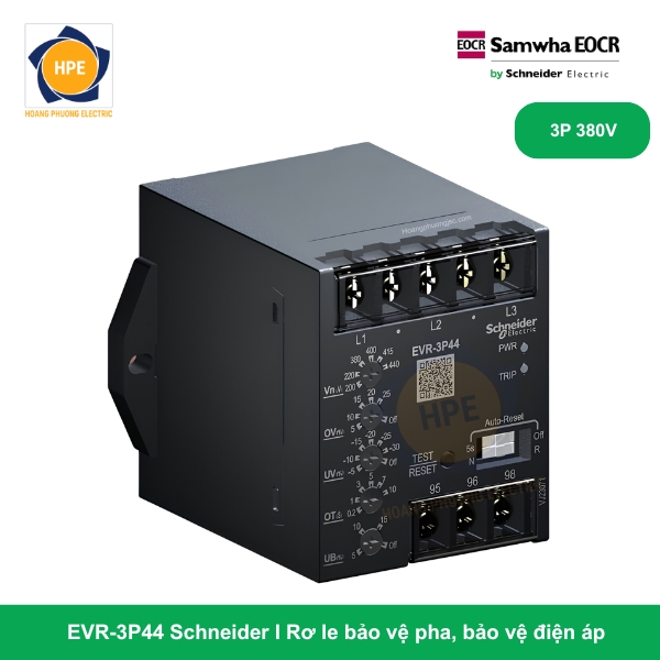 EVR-3P44 Schneider I Rơ le bảo vệ pha, bảo vệ điện áp