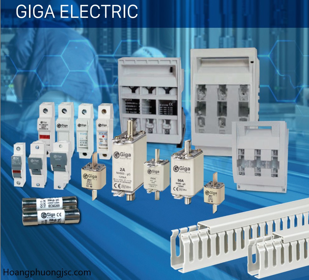 Thiết bị điện Giga chính hãng thường đề cập đến thương hiệu Giga Electric - nhà cung cấp uy tín trong lĩnh vực thiết bị điện công nghiệp, tự động hóa và dân dụng.