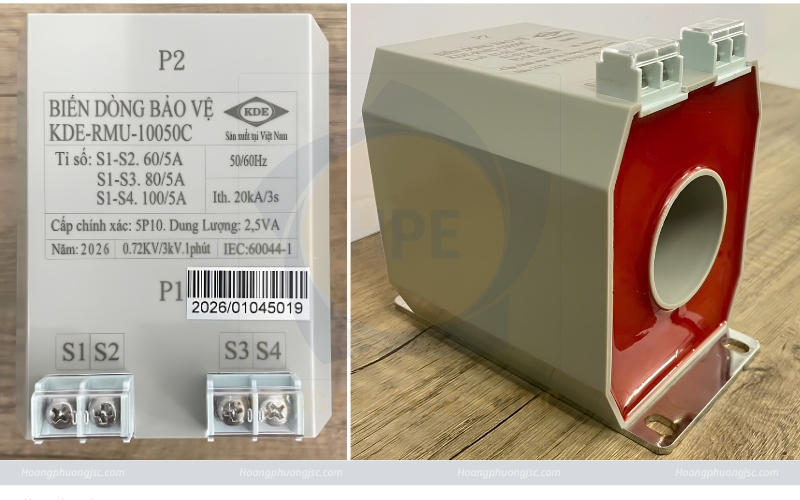 Hình ảnh thực tế biến dòng bảo vệ tủ RMU KDE-RMU-10050C