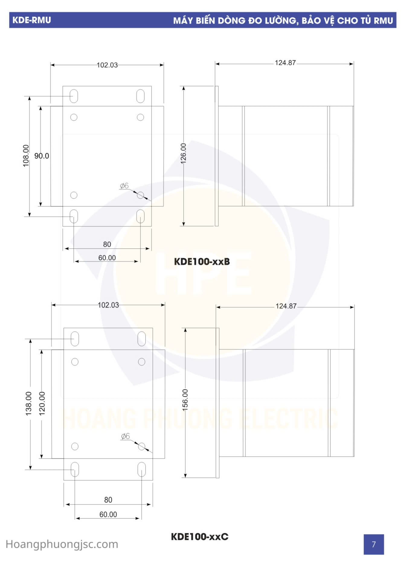 Biến Dòng CT1-2-3-4-5 Tủ RMU ABB Kèm Rơ Le REJ603