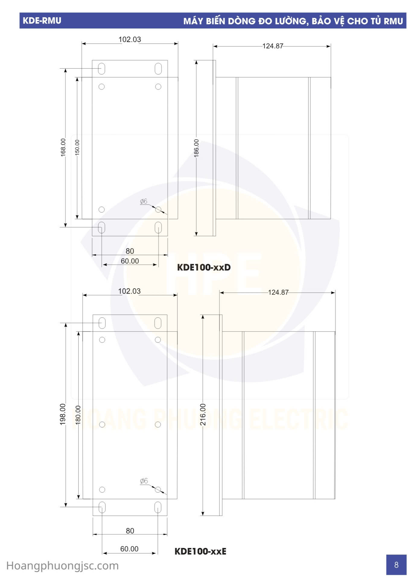Biến Dòng CT1-2-3-4-5 Tủ RMU ABB Kèm Rơ Le REJ603