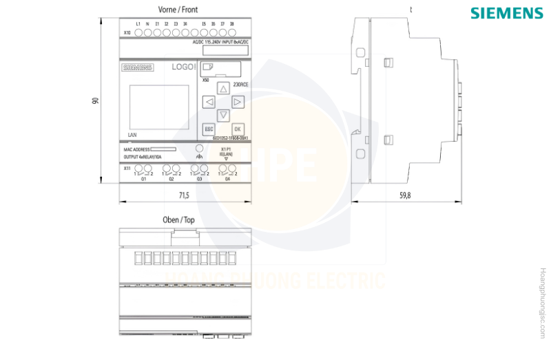 Kích thước Siemens Simatic