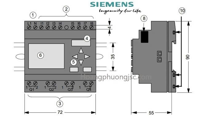 Bộ lập trình LOGO! Siemens là một dòng bộ điều khiển logic lập trình (PLC) siêu nhỏ gọn của hãng Siemens (Đức), được thiết kế để tự động hóa các tác vụ đơn giản. Nó thường được dùng để thay thế các hệ thống điều khiển cũ bằng rơ-le, bộ đếm hoặc bộ định thời gian.