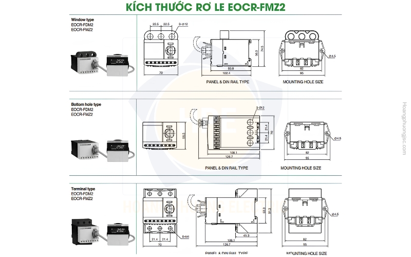 Kích thước rơ le điện tử FMZ2-WRDUWZ Schneider