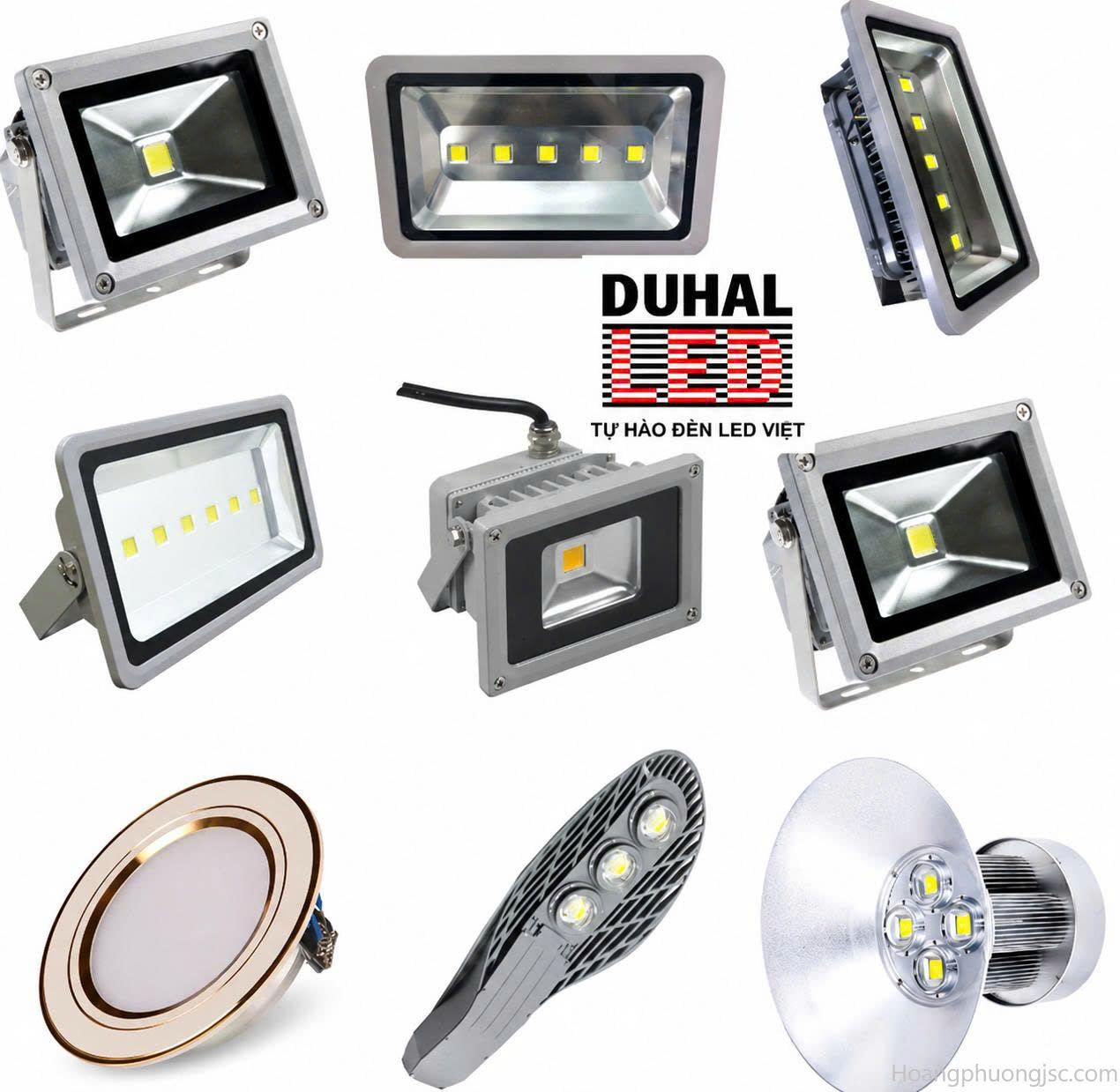Đèn chiếu sáng Duhal là thương hiệu thiết bị điện, đèn LED uy tín sản xuất 100% tại Việt Nam. Các sản phẩm nổi bật bao gồm đèn LED âm trần, đèn ốp trần, đèn tuýp, đèn pha và đèn nhà xưởng, nổi tiếng với độ bền cao và tiết kiệm điện.