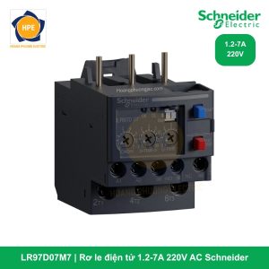 LR97D07M7 _ Rơ le điện tử 1.2-7A 220V AC Schneider