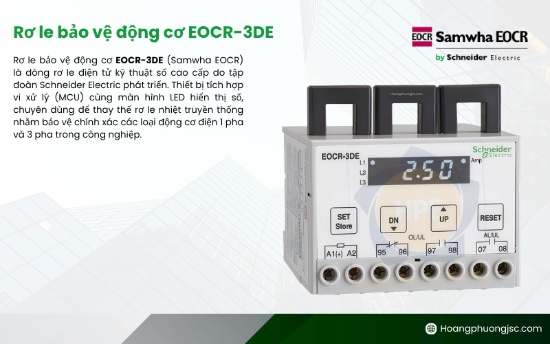 Rơ le bảo vệ động cơ EOCR-3DE Schneider