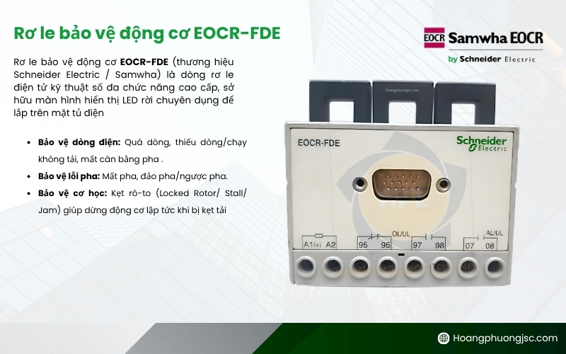 Rơ le bảo vệ động cơ EOCR-FDE Schneider