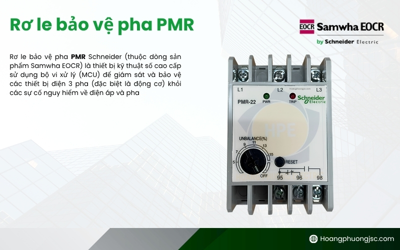 Rơ le bảo vệ pha PMR Schneider