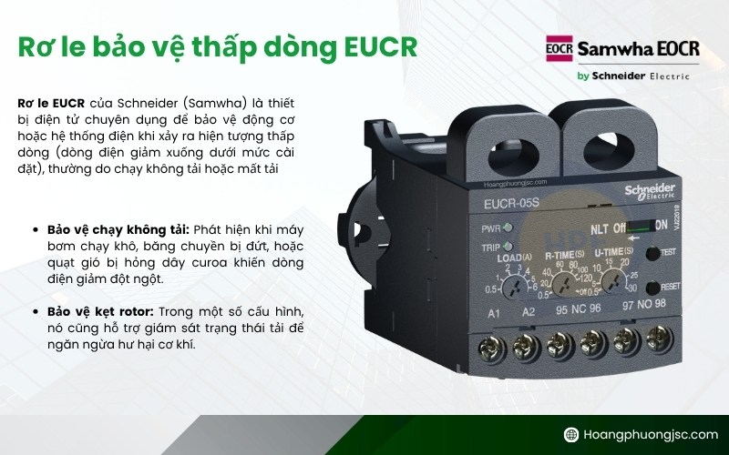 Rơ le bảo vệ thấp dòng EUCR
