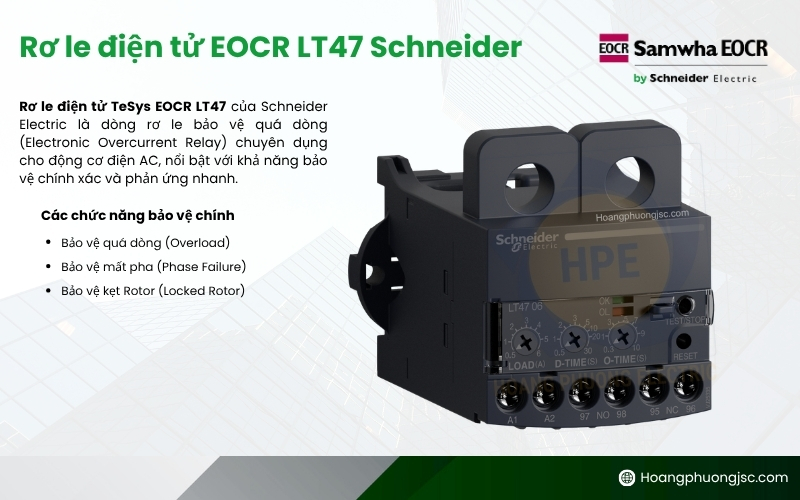 Rơ le điện tử EOCR LT47 Schneider