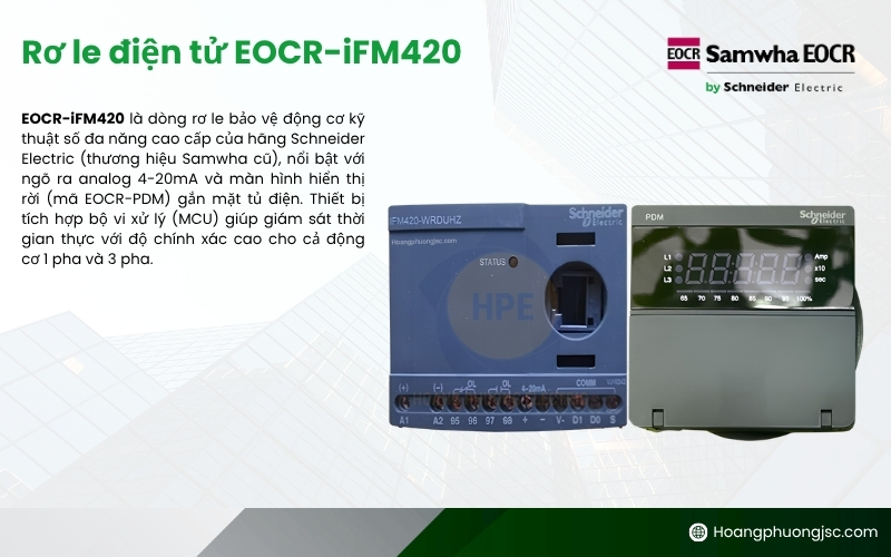 Rơ le điện tử EOCR-iFM420 Schneider