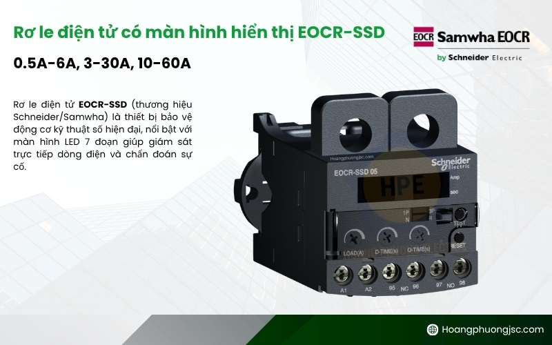 Rơ le điện tử có màn hình hiển thị EOCR-SSD
