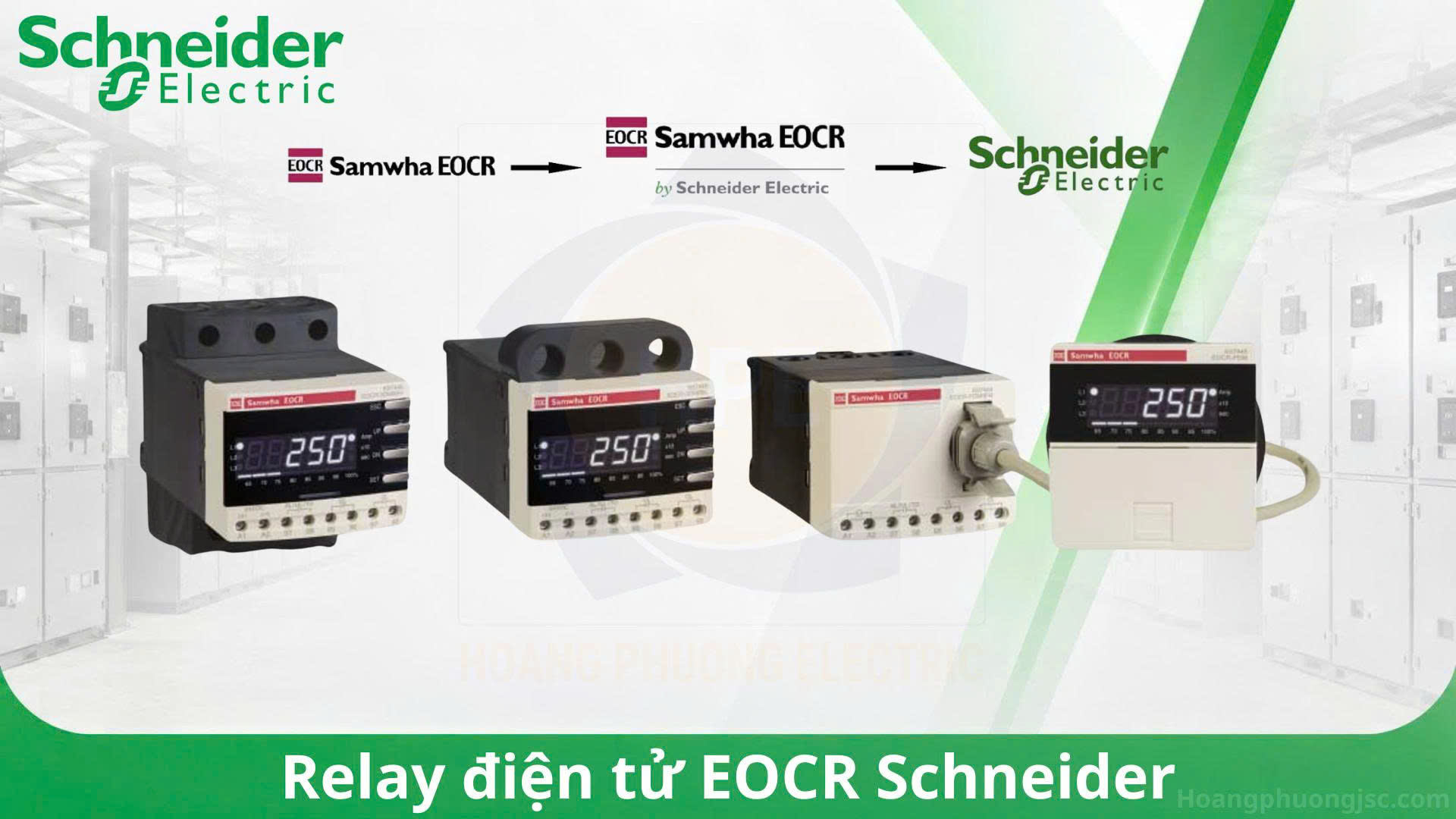 Rơ le điện tử Samwha EOCR (Electronic Over Current Relay) là thiết bị bảo vệ động cơ chuyên dụng, được sử dụng rộng rãi trong các hệ thống điện công nghiệp nhằm bảo vệ motor khỏi các sự cố như quá tải, mất pha, kẹt rotor, ngược pha, lệch pha, chạm đất, ngắn mạch và thấp dòng.