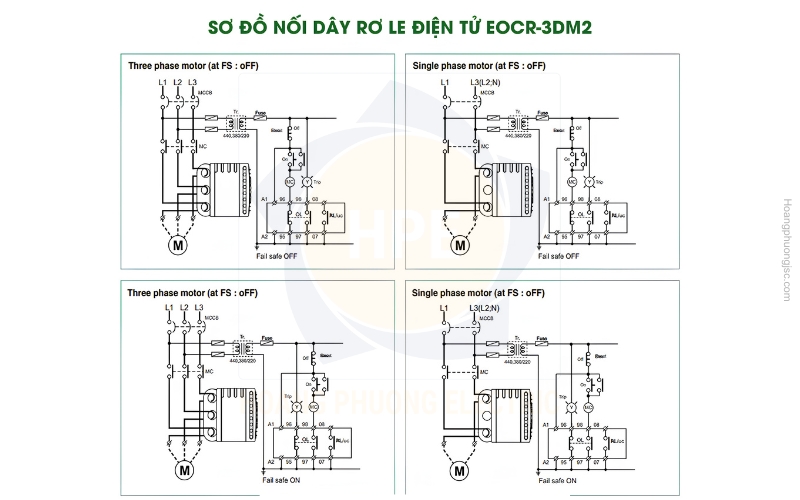 Sơ đồ nối dây rơ le điện tử 3DM2-WRDUHZ Schneider