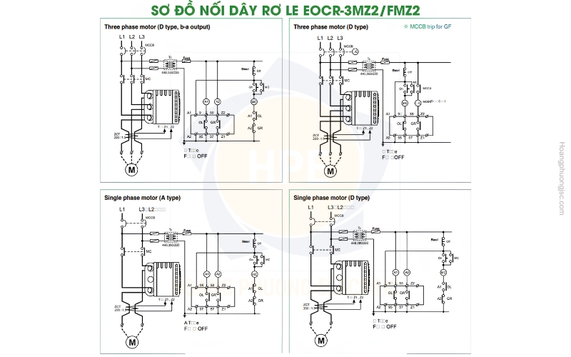 Sơ đồ nối dây rơ le điện tử 3MZ2-WRAUWZ Schneider