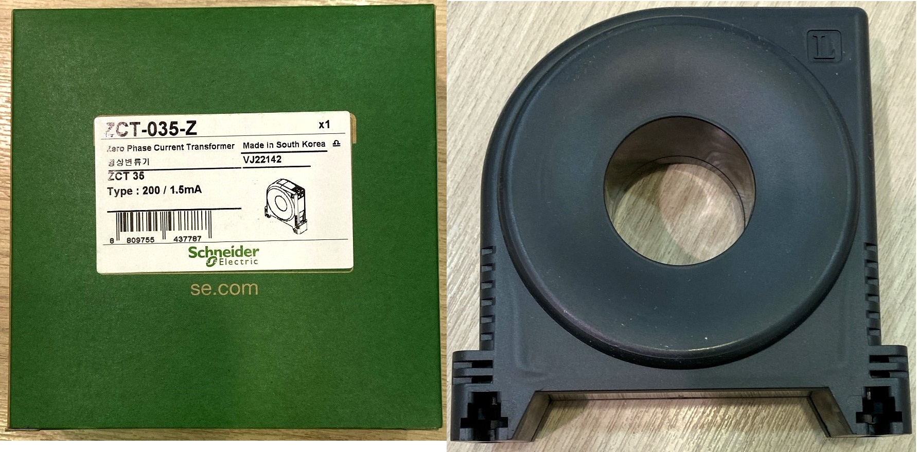 Biến dòng thứ tự không ZCT-80 Ø80mm | Bảo vệ chạm đất