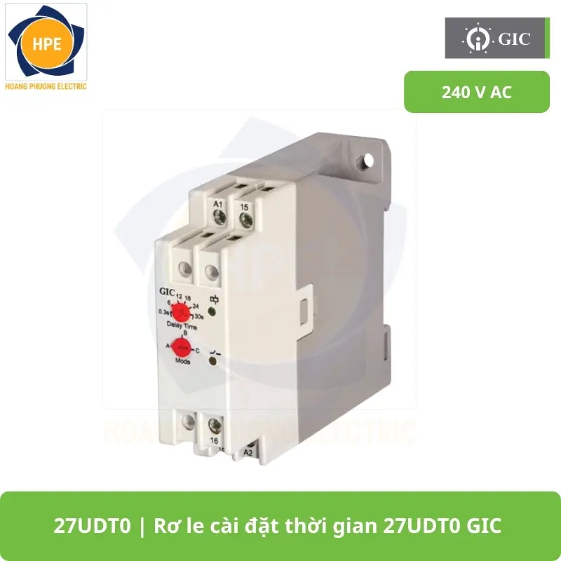 27UDT0 Rơ le cài đặt thời gian 27UDT0 GIC