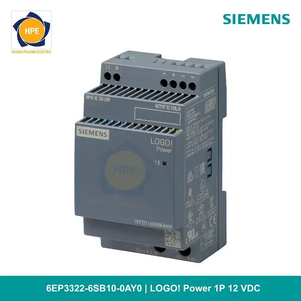 6EP3322-6SB10-0AY0 _ LOGO! Power 1P 12 VDC