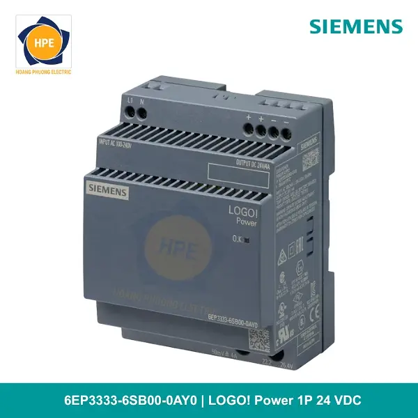 6EP3333-6SB00-0AY0 _ LOGO! Power 1P 24 VDC