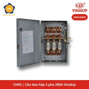 Cầu dao hộp 3 pha 200A Vinakip