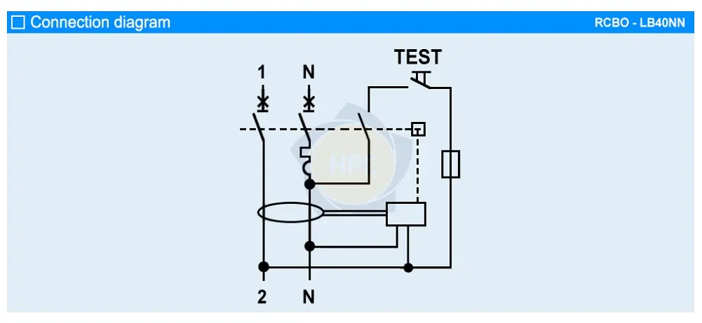 LB40NN 1P+N 32A | Aptomat chống giật RCBO 1P+N 32A 6kA LS