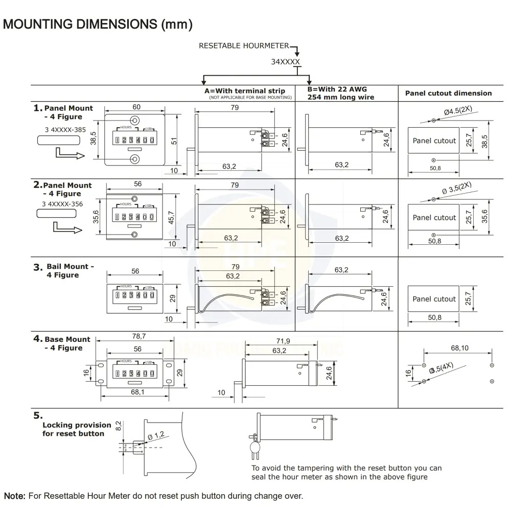 34A22A GIC | Bộ đếm thời gian GIC 90 – 264VAC