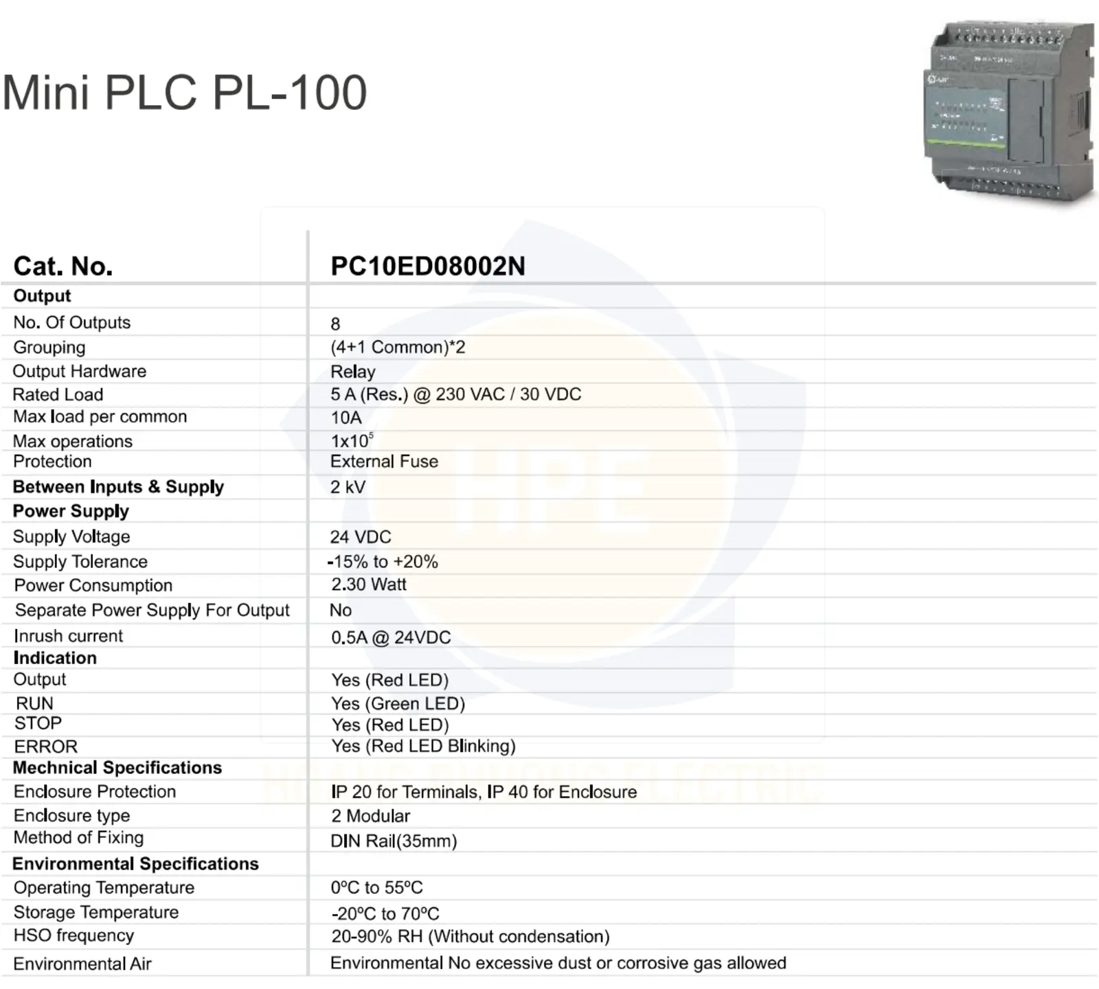 PC10ED08002N GIC | Bộ lập trình Logic GIC