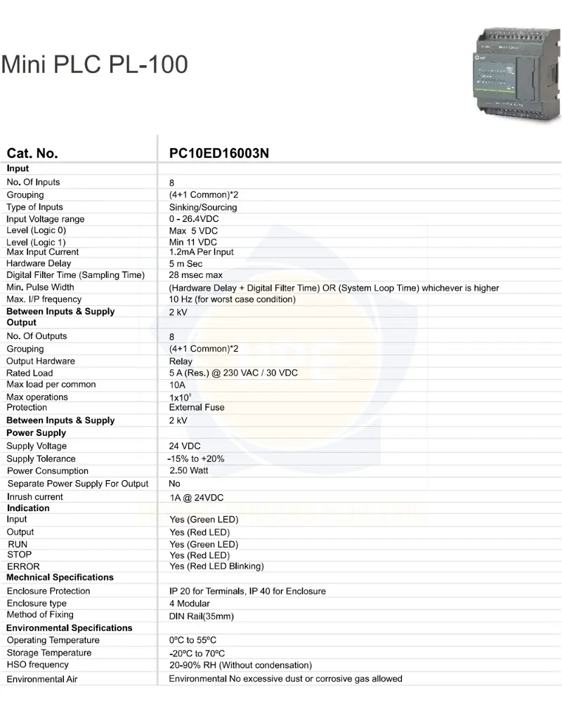 PC10ED16003N GIC | Bộ lập trình Logic GIC