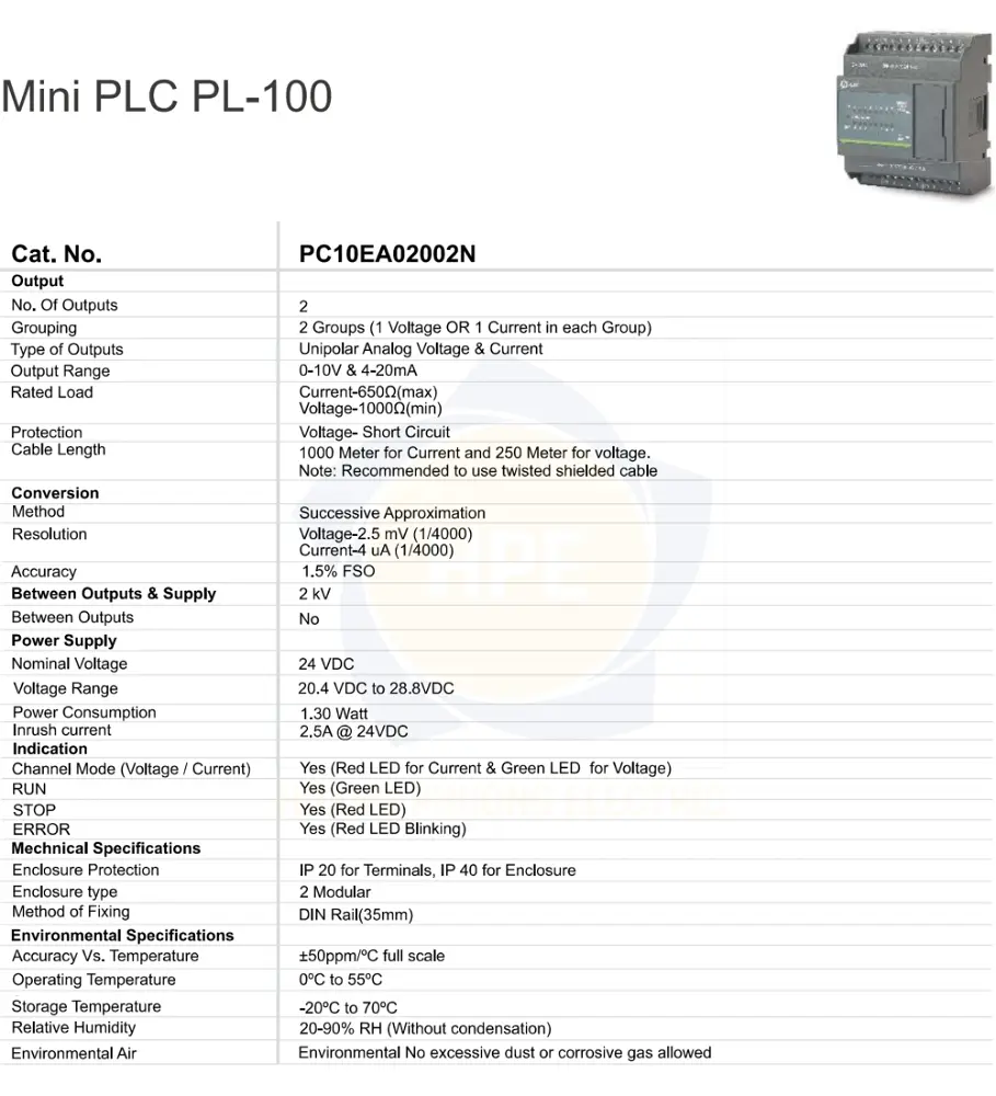 PC10EA02002N GIC | Bộ lập trình Logic GIC