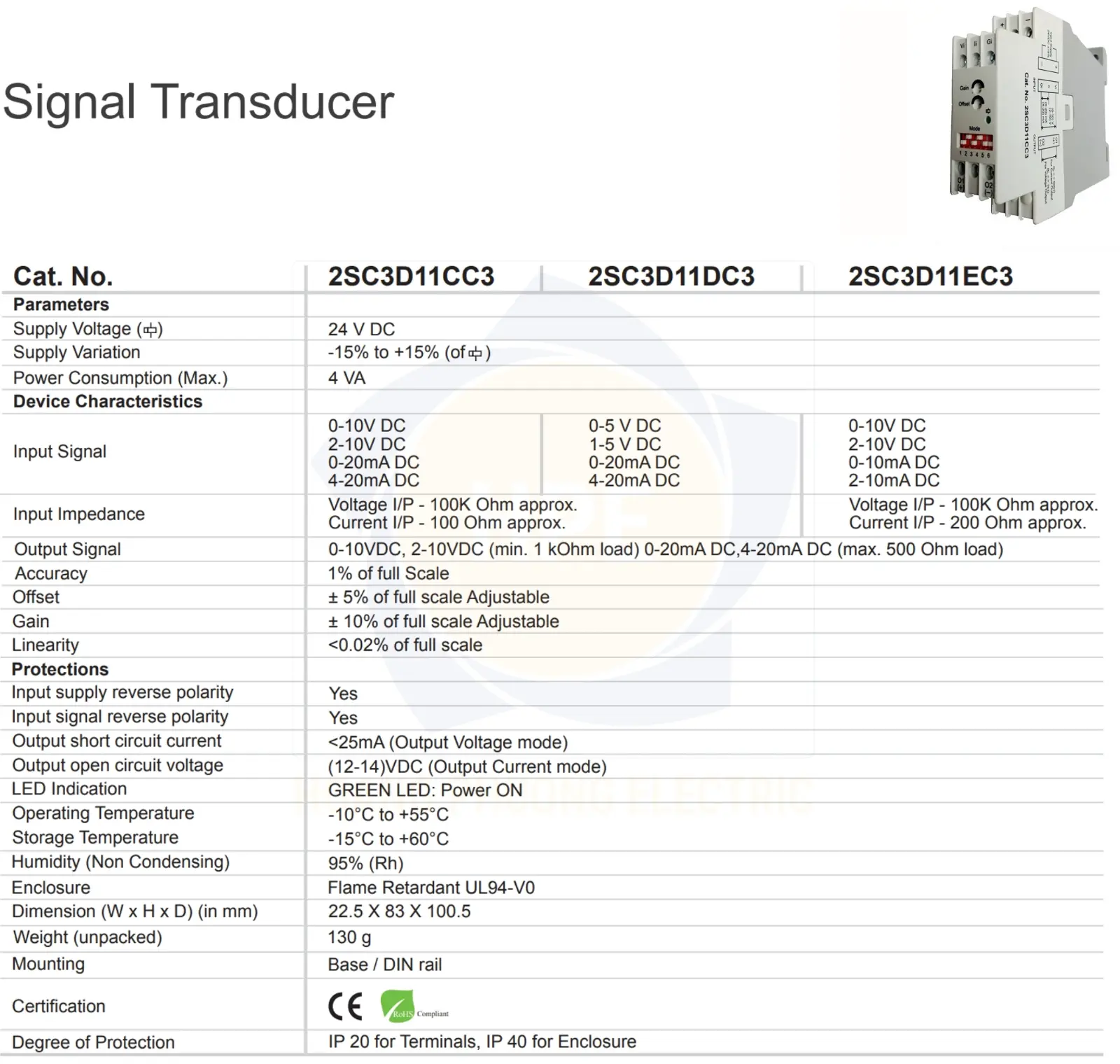 2SC3D11CC3 GIC | Thiết bị chuyển đổi tín hiêu V ra mA GIC