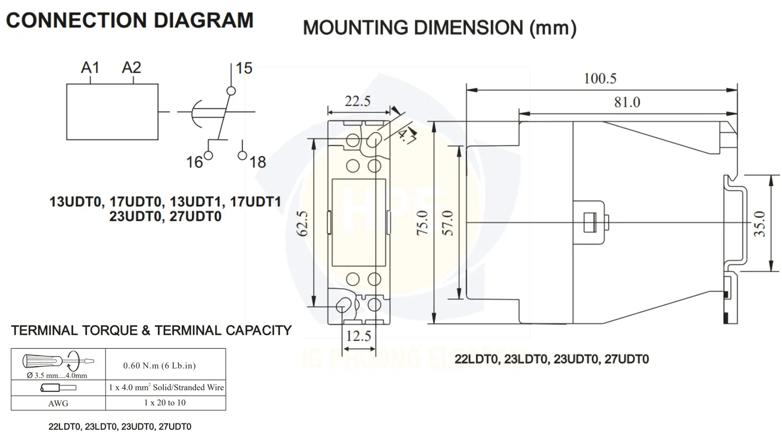 27UDT0 GIC | Rơ le cài đặt thời gian GIC