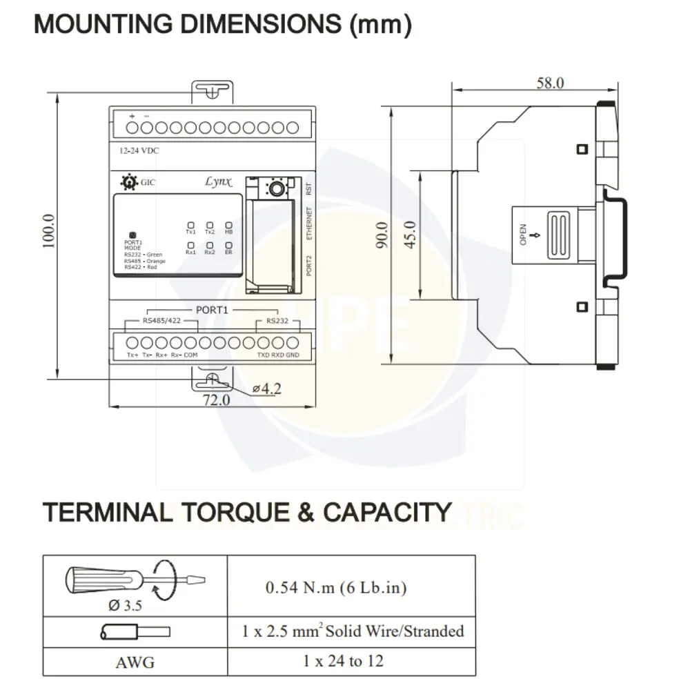 25A11A0 GIC | Bộ chuyển đổi giao thức GIC 12–24 VDC