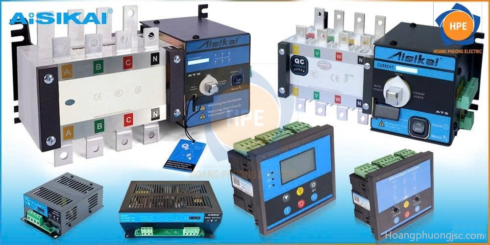 Phân phối chuyển nguồn ATS Aisikai chính hãng từ 63A đến 6300A, giải pháp chuyển đổi nguồn điện tự động an toàn, ổn định cho mọi công trình công nghiệp và dân dụng.