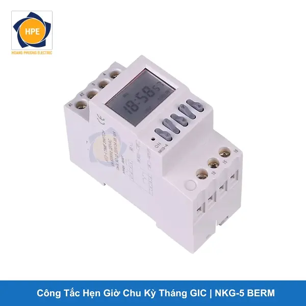 Công Tắc Hẹn Giờ Chu Kỳ Tháng GIC NKG-5 BERM